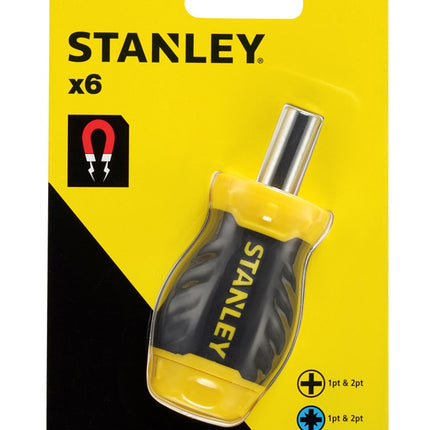 STANLEY MULTIBIT STUBBY SCHROEVENDRAAIER