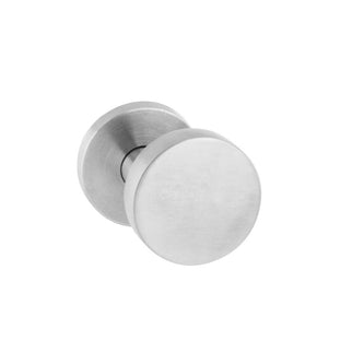 Knop rond verkropt rvs geborsteld 0035.218630