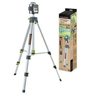 Laserliner COMPACTPLANE-LASER 3G SET 150 CM (GREEN,TILT, BLE, SOFTBAG)