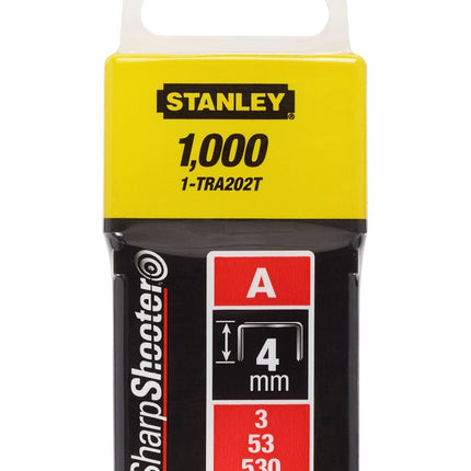 Stanley Nieten 4mm TYPE A - 1000 stuks – 1-TRA202T