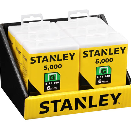 Stanley Nieten 6mm TYPE G - 5000 stuks – 1-TRA704-5T