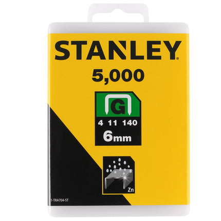Stanley Nieten 6mm TYPE G - 5000 stuks – 1-TRA704-5T