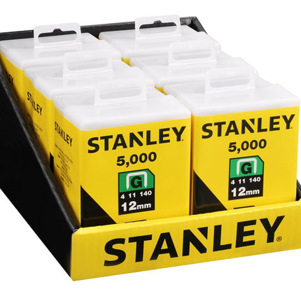 Stanley Nieten 12mm TYPE G - 5000 stuks – 1-TRA708-5T