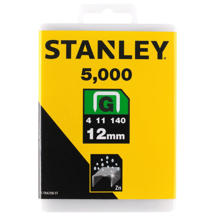 Stanley Nieten 12mm TYPE G - 5000 stuks – 1-TRA708-5T