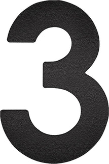 Huisnummer rvs mat zwart Oxloc