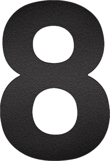 Huisnummer rvs mat zwart Oxloc