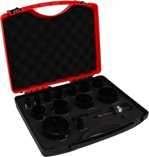 Gatzaagset bi-metaal opbergkoffer combi