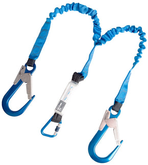 XSPlatforms Arrest FLEX Forked 1.0-1.5M XL Vanglijn met Alum. Karabijnhaak en 2 Steigerhaken – 16469