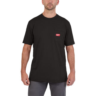 Milwaukee Wtssbl XXL Work T-Shirt Short Sleeve Black XXL – 4932493007