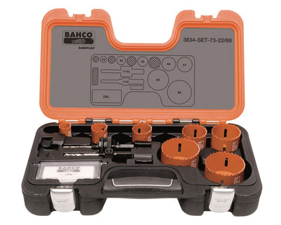 Bahco Gatzagenset Bimetaal 10D – 3834-SET-73-22/68