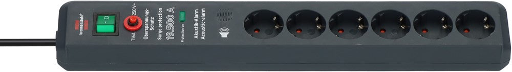 Brennenstuhl SECURE-TEC 19.500A STEKKERDOOS MET OVERSPANNINGSBEVEILIGING