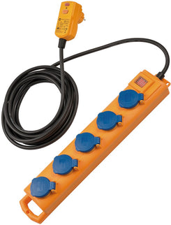 Brennenstuhl SUPER-SOLID SL 554 DE FI IP54 TAFELCONTACTDOZENBLOK 5-VOUDIG 5M H07RN-F 3G1,5