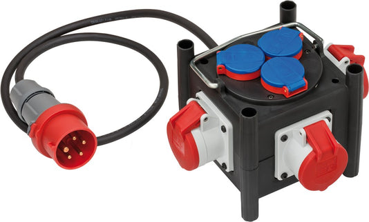 Brennenstuhl Compacte Rubberen Stroomverdeler BSV 3 LS E/16 2 IP44 1M – 1153680100