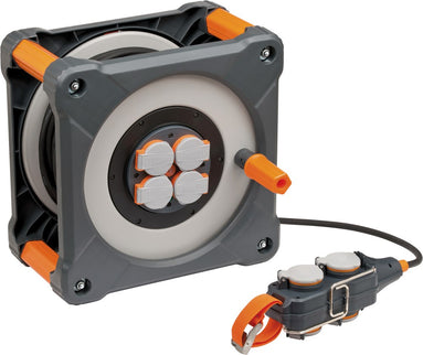 Brennenstuhl Professionalline CUBE Kabelhaspel met Powerblock KC 3200 IP44 33+5M H07RN-F 3G2, – 9212380100