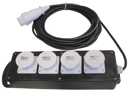 Connectra Verdeelblok 4X42V/2P/16A 10M – 48.205.50