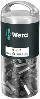 Wera BITS 851/1 Z PH 2X25mm - 100 stuks DIY-BOX – 05072441001