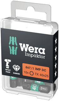 Wera BIT " impaktor" TX40 25mm 1/4" DIN3126 E6,3 - Impact Bit