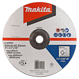 Makita Afbraamschijf 230X6,0mm Staal – A-80955