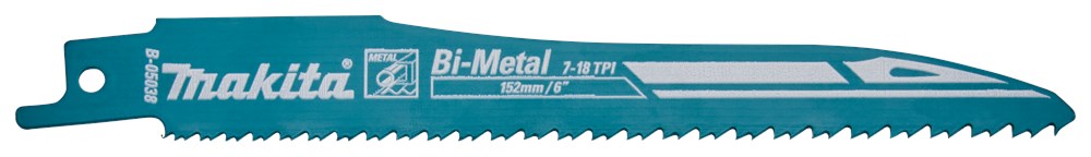 Makita Reciprozaagblad Metaal/universeel 132mm Rec.Zaagblad 132 Met. S123X 2st – B-05038-2