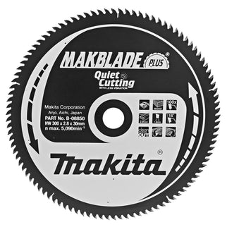 Makita Zaagblad Q+C 300X30X2,8 100T 15G Zaagblad – B-08850