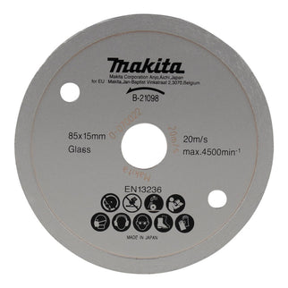 Makita Diamantschijf 85X15X1,8mm 85X15X1,8 Glas/marmer – B-21098