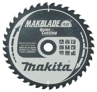 Makita HM ZAAGBLAD 305X30X2.3 40T B-32493
