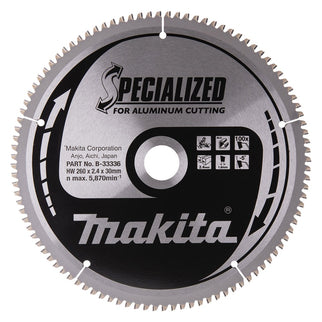 Makita HM ZAAGBLAD 260X30X3.0 100T AL
