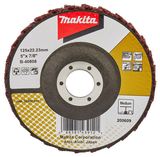 Makita Lamellen Conditioneringschijf 125mm Medium Schuursch. 125X22mm Mid – B-40808