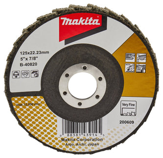 Makita Lamellen Conditioneringschijf 125mm Extra Fijn Schuursch. 125X22mm E-Fijn – B-40820