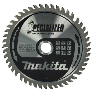 Makita HM Zaagblad 165X20X1.85 48T - Hout 165X20X1,85 – B-56764