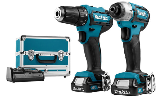 Makita CLX224SAX1 12V MAX 2-Delige Combiset Boren en Slag Schroeven