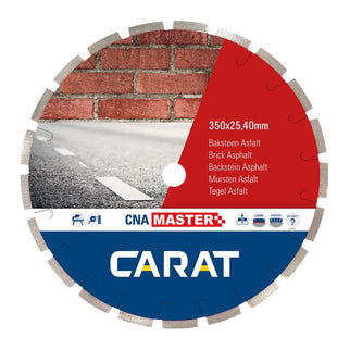 Carat Diamantblad 350mm Asgat 25,4mm Baksteen / Asfalt CNA Master - TYPE CNAB – CNAM350400