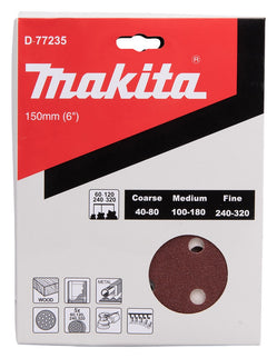 Makita Schuurschijfset 150mm Red Velcro – D-77235