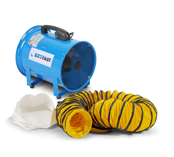 Dryfast Ventilator DAF2500M Set 5M Slangen Stofzak - DAF2500MLSAU/5