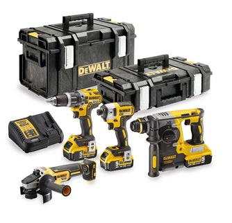 DeWALT 18v xr 4-delige voordeelset in tstak 3x 5.0ah DCK422P3