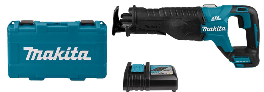 Makita DJR187RTE 18V Reciprozaag met 5.0Ah Accu's en Snellader in Koffer