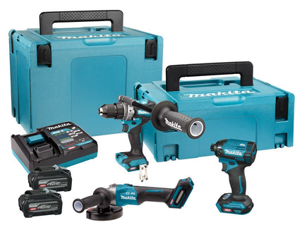 MAKITA DK400NX COMBISET 40V MAX 4,0 AH ACCU (2 ST), LADER, 3 MACHINES