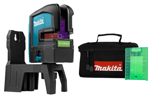 Makita SK106GDZ Kruislijn Punt Laser Groen