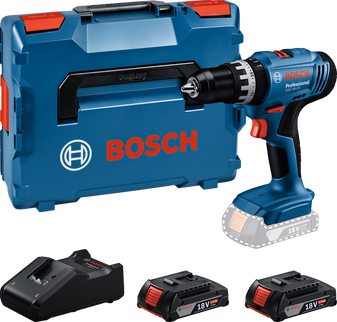 BOSCH GSB 18V-25 KLOPSCHROEFBOORMACHINE L-BOXX - 2X GBA 18V 2,0 AH EN LADER