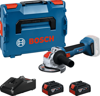 Bosch GWX 18V-8 ACCU HAAKSE SLIJPER L-BOXX - 2X GBA 18V 4,0 AH