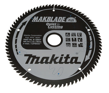 Makita Afkortzaagblad Hout 216x30x2,8mm 80T 5G - B-32627