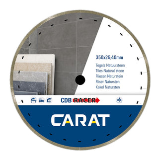 Carat Diamantzaag 350mm Asgat 25,4mm Tegels Natuursteen - TYPE CDBM Racer – CDBM350400