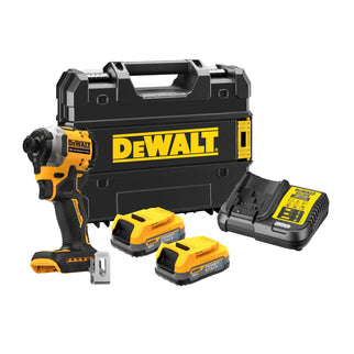 DeWalt DCF850E2T-QW 18V XR BRUSHLESS ULTRA COMPACTE SLAGSCHROEVENDRAAIER MET 3 SNELHEDEN