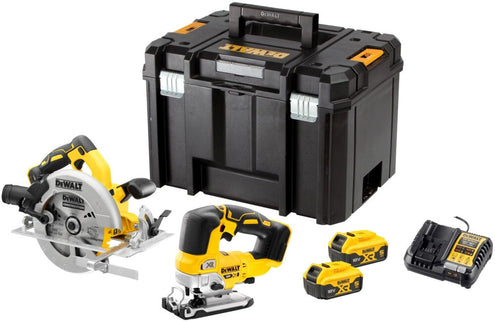 DeWALT DCK2012P2T-QW 18V XR Zaag Twinkit DCS570 + DCS334 2 X 5.0Ah