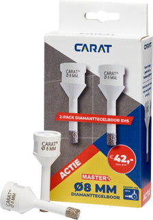 CARAT 2-PACK TEGELBOREN CARAT MASTER 8MMVOOR OP HAAKSE SLIJPER