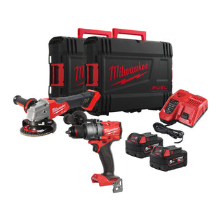 Milwaukee M18 FPP2E3-502X 18V combiset
