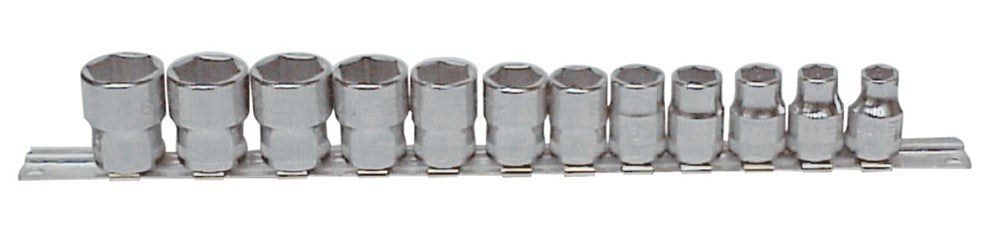 Bahco Doppenset 3/8" HEX RAIL 12D – 7400SR/S12