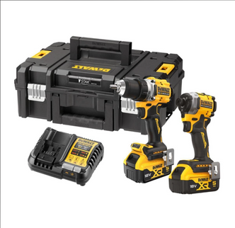 DeWALT DCK2051P2T-QW 18V XR Brushless Twin Kit met DCD800 + DCF850 2X 5.0Ah Accu in TSTAK