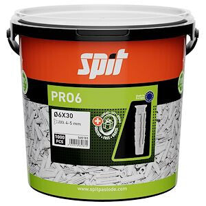 SPIT PRO6 UNIVERSELE PLUG 6X30 - 1000 STIN ECO EMMER