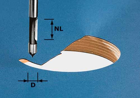 Boorfrees HW schacht 8 mm HW S8 D8/19
